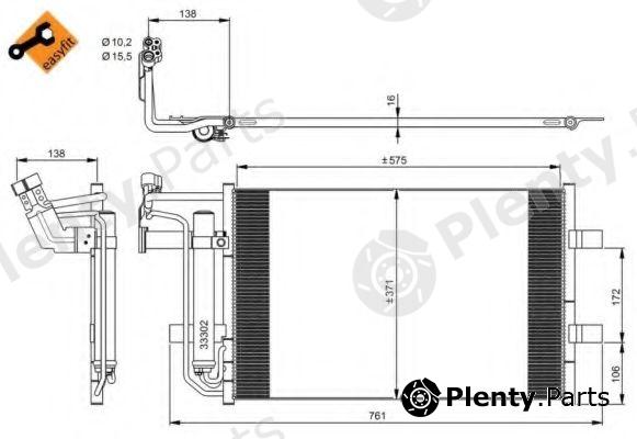  NRF part 350039 Condenser, air conditioning