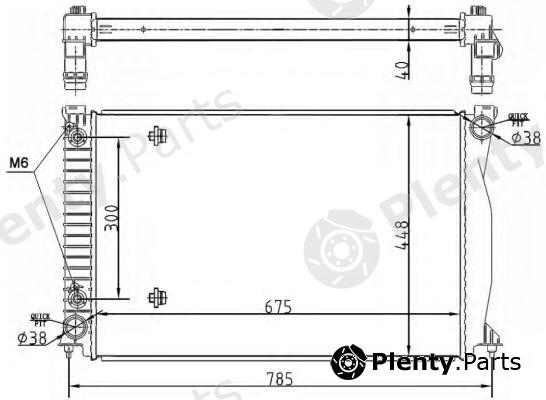  NRF part 53105 Radiator, engine cooling