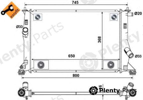  NRF part 53465 Radiator, engine cooling