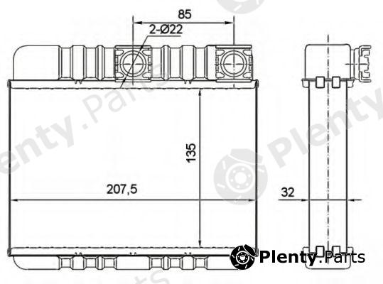  NRF part 54277 Heat Exchanger, interior heating