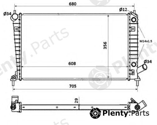  NRF part 58349 Radiator, engine cooling