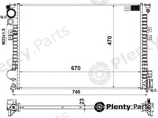  NRF part 58958 Radiator, engine cooling