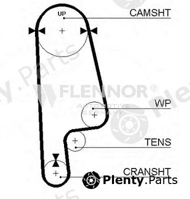  FLENNOR part 4123V Timing Belt