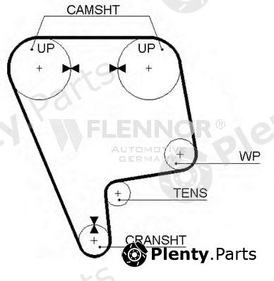  FLENNOR part 4237V Timing Belt
