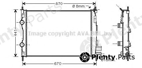  AVA QUALITY COOLING part DN2361 Radiator, engine cooling