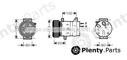  AVA QUALITY COOLING part RTAK440 Compressor, air conditioning