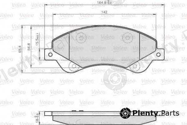  VALEO part 872818 Brake Pad Set, disc brake