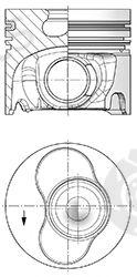  KOLBENSCHMIDT part 41094600 Piston