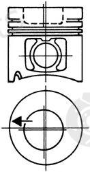  KOLBENSCHMIDT part 93484602 Piston