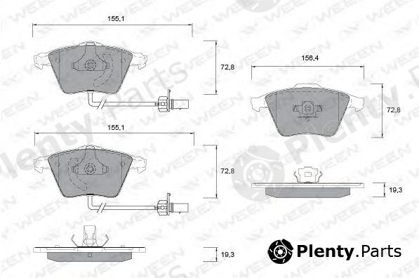  WEEN part 151-1260 (1511260) Brake Pad Set, disc brake