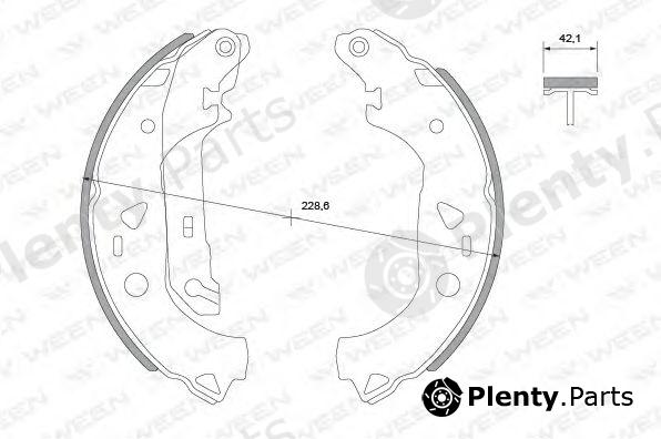  WEEN part 152-2009 (1522009) Brake Shoe Set