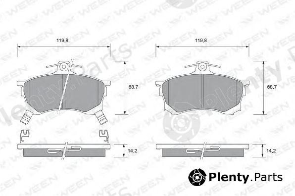  WEEN part 151-1710 (1511710) Brake Pad Set, disc brake