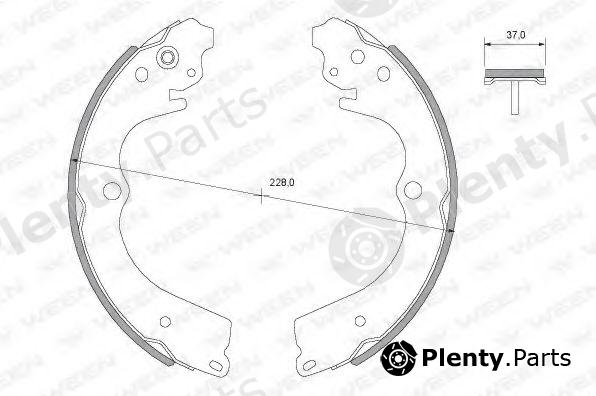  WEEN part 152-2059 (1522059) Brake Shoe Set