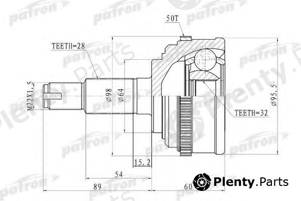  PATRON part PCV9574 Joint Kit, drive shaft
