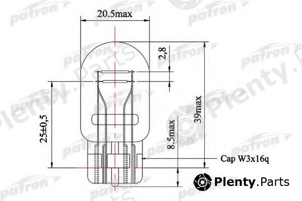  PATRON part PLW21/5 (PLW215) Bulb, daytime running light