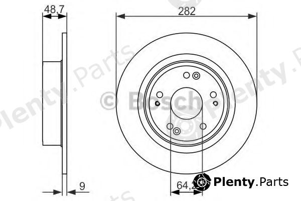  BOSCH part 0986479738 Brake Disc