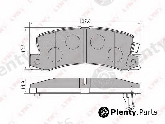  LYNXauto part BD7521 Brake Pad Set, disc brake