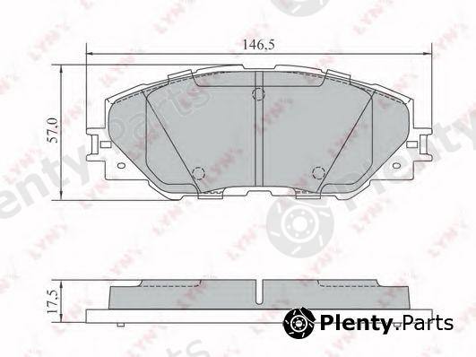  LYNXauto part BD-7572 (BD7572) Brake Pad Set, disc brake