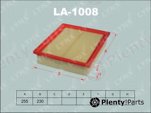  LYNXauto part LA-1008 (LA1008) Air Filter