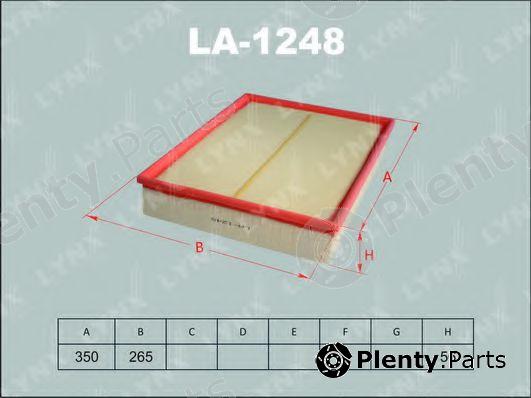  LYNXauto part LA-1248 (LA1248) Air Filter