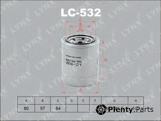  LYNXauto part LC532 Oil Filter