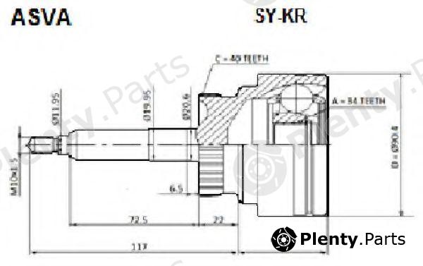  ASVA part SY-KR (SYKR) Replacement part