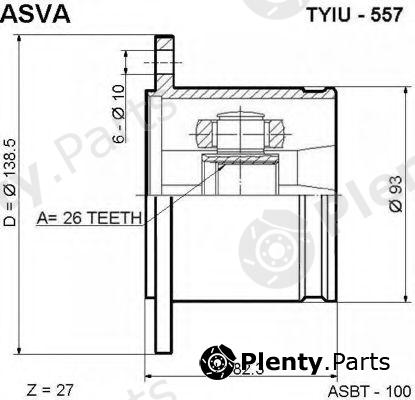  ASVA part TYIU557 Replacement part