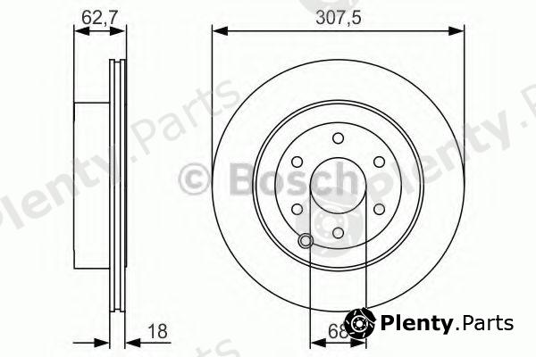  BOSCH part 0986479R21 Brake Disc