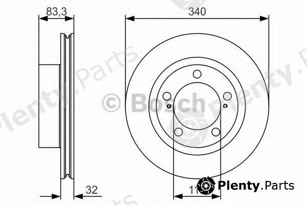  BOSCH part 0986479R29 Brake Disc