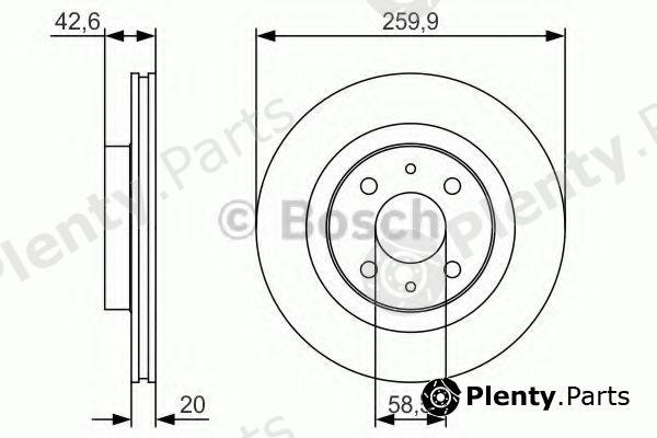  BOSCH part 0986479R74 Brake Disc