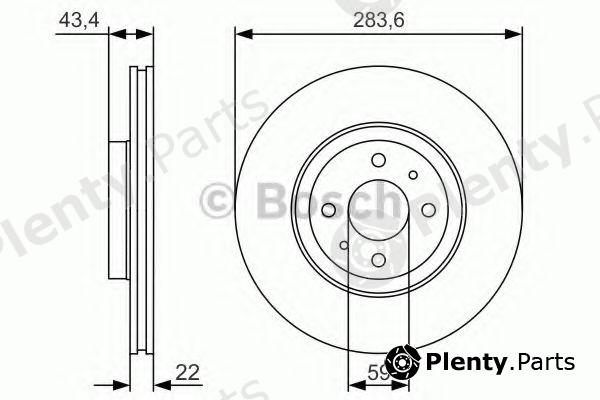  BOSCH part 0986479S01 Brake Disc