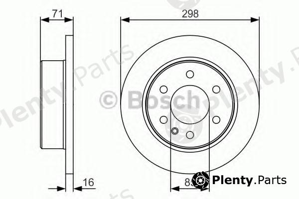  BOSCH part 0986479S05 Brake Disc