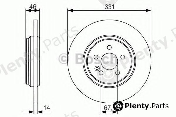  BOSCH part 0986479S12 Brake Disc