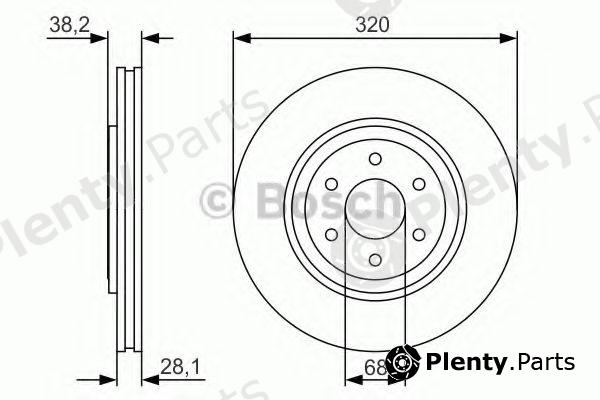  BOSCH part 0986479S35 Brake Disc