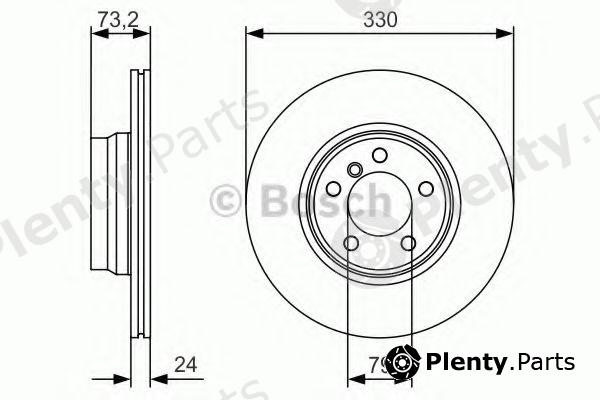  BOSCH part 0986479A06 Brake Disc
