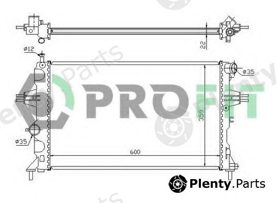  PROFIT part PR5051A1 Radiator, engine cooling