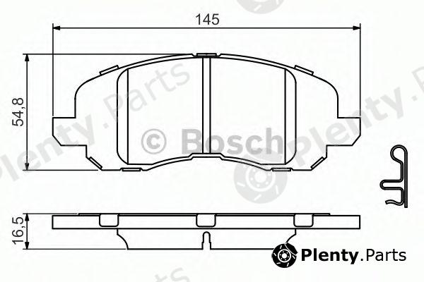  BOSCH part 0986494575 Brake Pad Set, disc brake