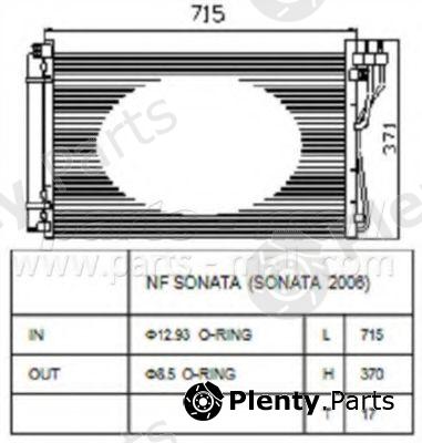  PARTS-MALL part PXNCA080 Condenser, air conditioning
