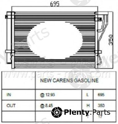  PARTS-MALL part PXNCB075 Condenser, air conditioning