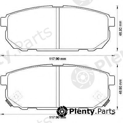  JURID part 572549J Brake Pad Set, disc brake
