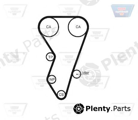  OPTIBELT part ZRK1138 Timing Belt