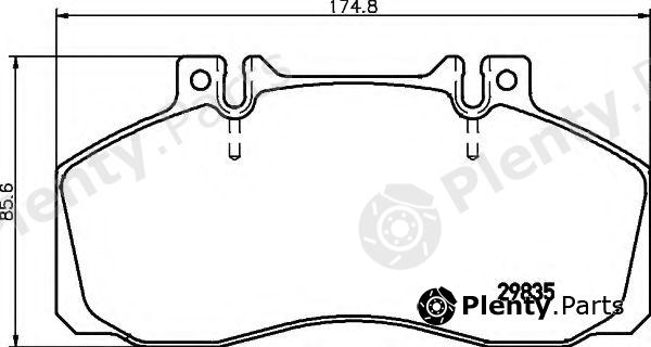 HELLA part 8DB355005-311 (8DB355005311) Brake Pad Set, disc brake