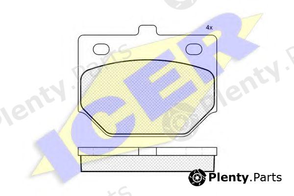  ICER part 180312 Brake Pad Set, disc brake