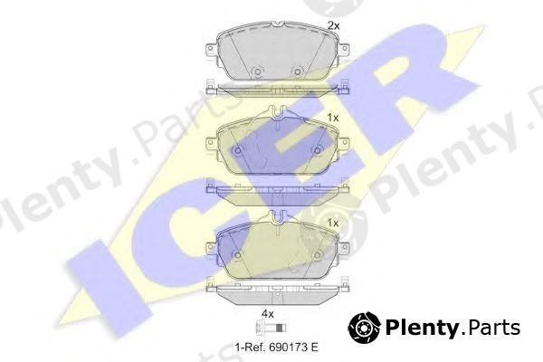 ICER part 182212 Brake Pad Set, disc brake