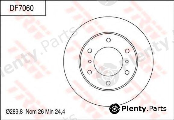  TRW part DF7060 Brake Disc