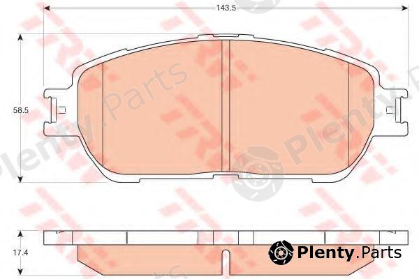  TRW part GDB3612 Brake Pad Set, disc brake