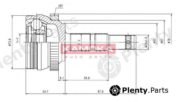  KAMOKA part 6036 Joint Kit, drive shaft
