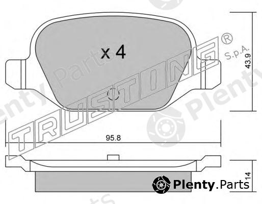  TRUSTING part 333.0 (3330) Brake Pad Set, disc brake