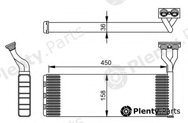  NRF part 54285 Heat Exchanger, interior heating