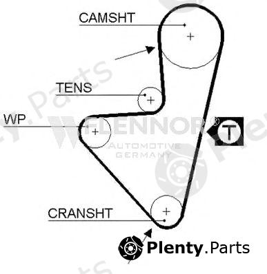  FLENNOR part 4064V Timing Belt